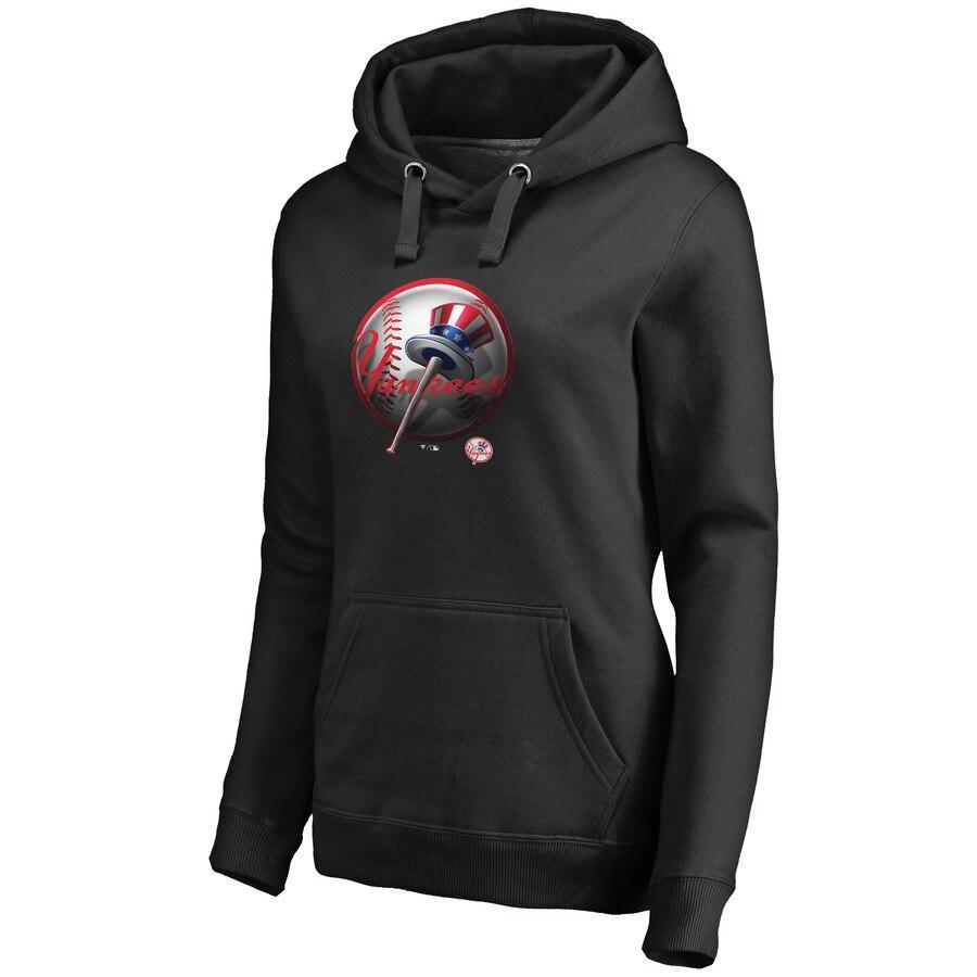 #85 CESSA Women's New York Yankees Fanatics Branded Black Personalized Midnight Mascot Pullover Hoodie