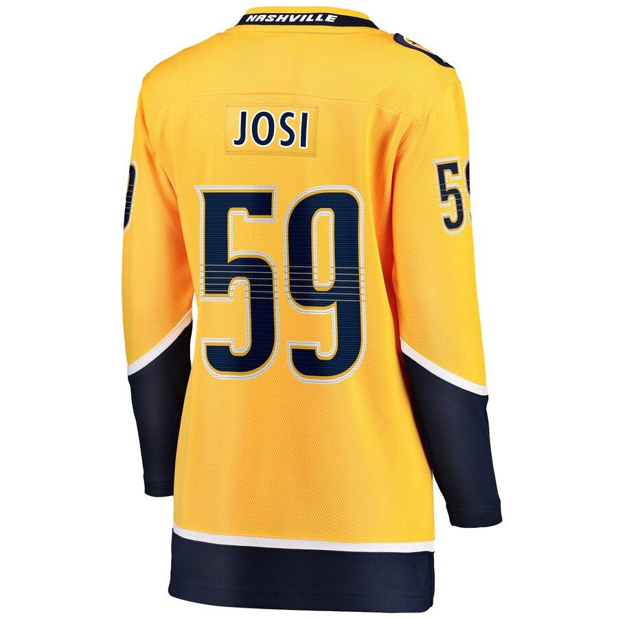 Roman Josi Nashville Predators Women's Gold Premier Breakaway Player Jersey