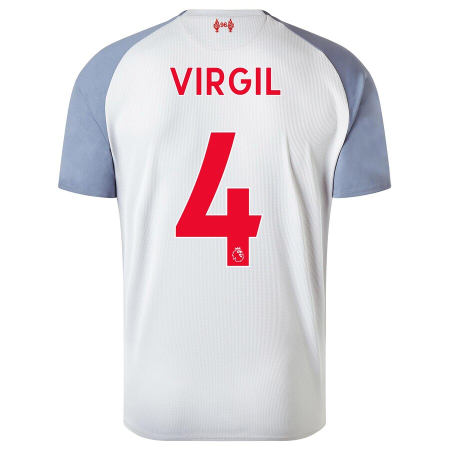 Van Dijk Liverpool Youth 2018/19 Third Replica Player Jersey – Gray