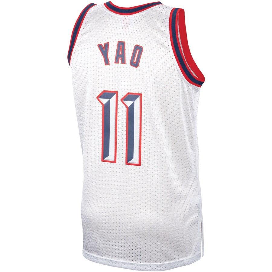 Yao Ming Houston Rockets Hardwood Classics Platinum Swingman Jersey