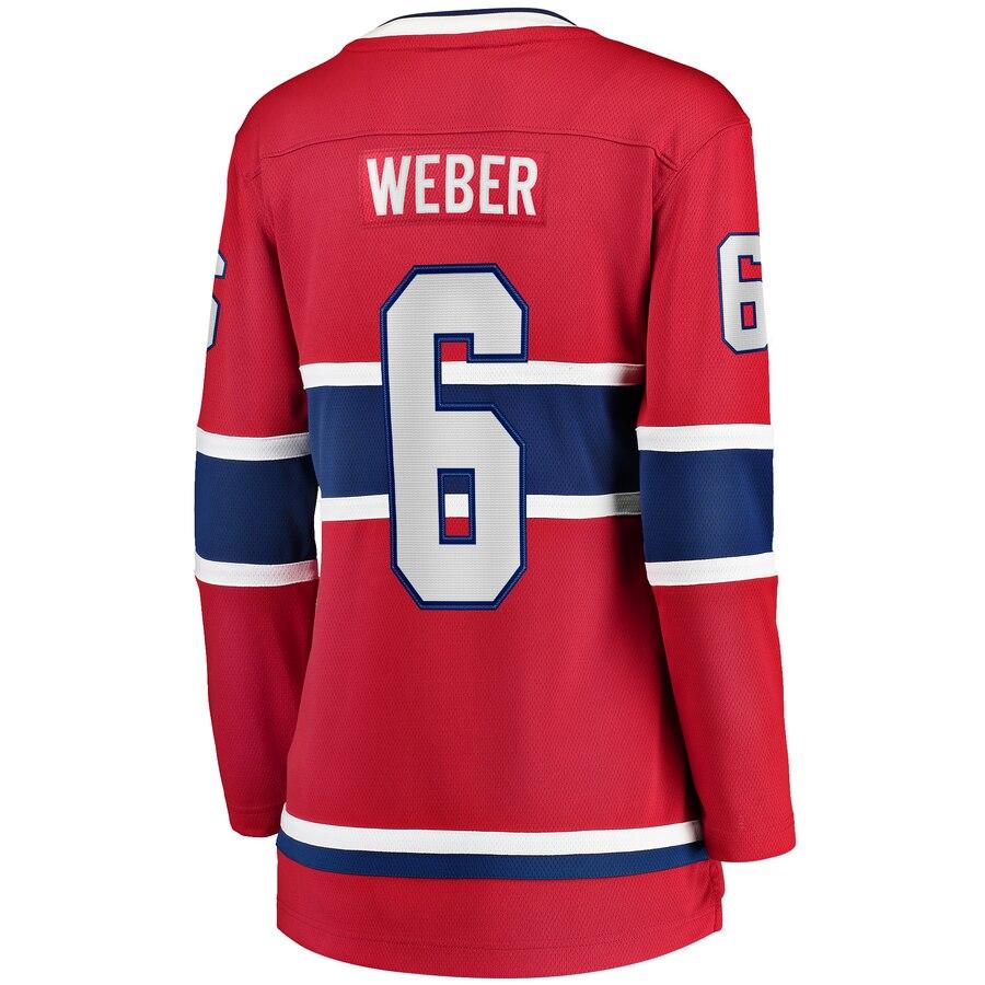 Shea Weber 6 Montreal Canadiens Women's Red Home Breakaway Player Jersey