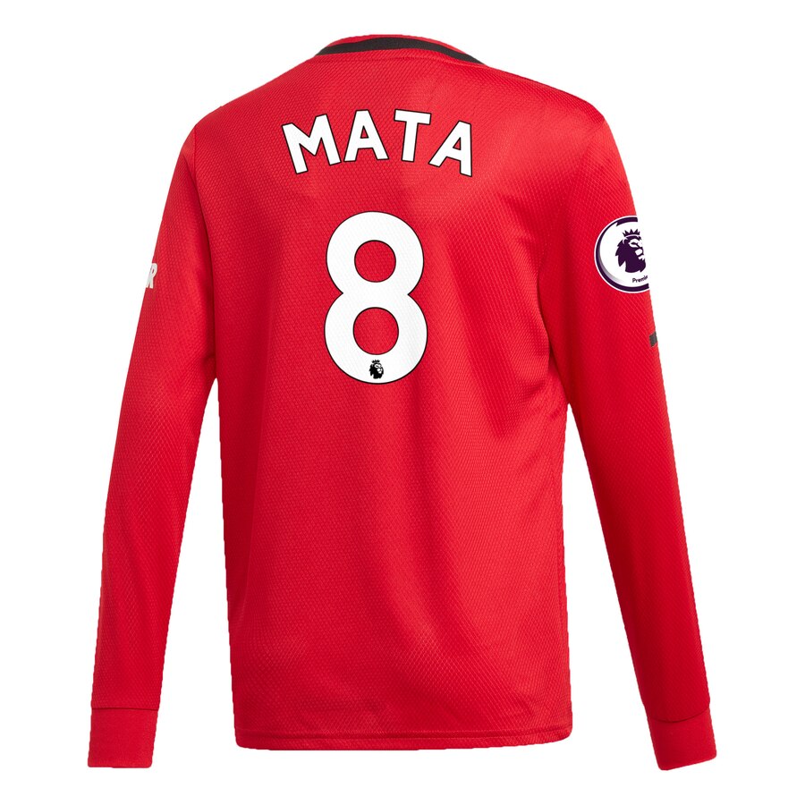 Juan Mata Manchester United Youth 2019/20 Home Replica Long Sleeve Player Jersey – Red