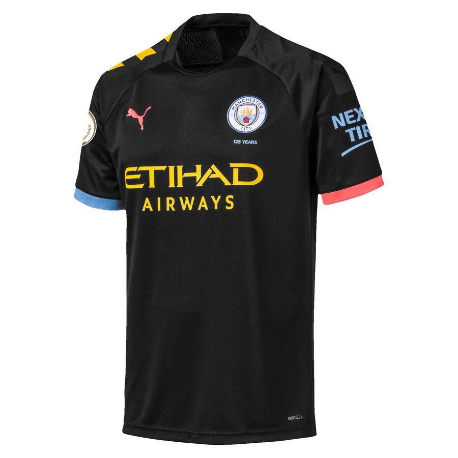 Manchester City 2019/20 Away Replica Blank Jersey – Black