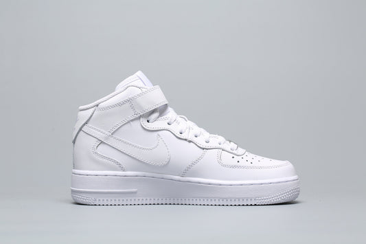 1 Mid All White AF1