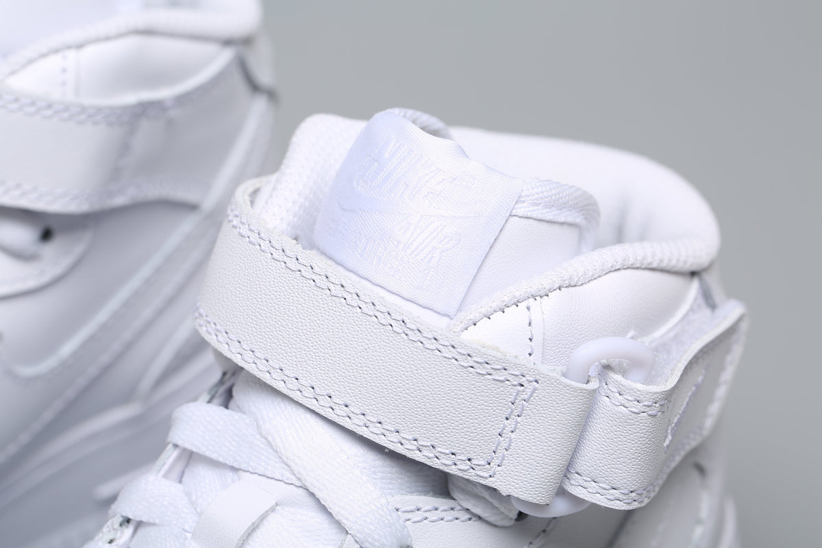 1 Mid All White AF1