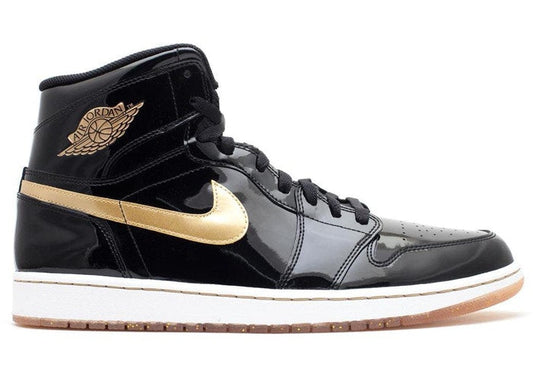 1 Retro Basketball Shoes Black Metallic Gold (2013)