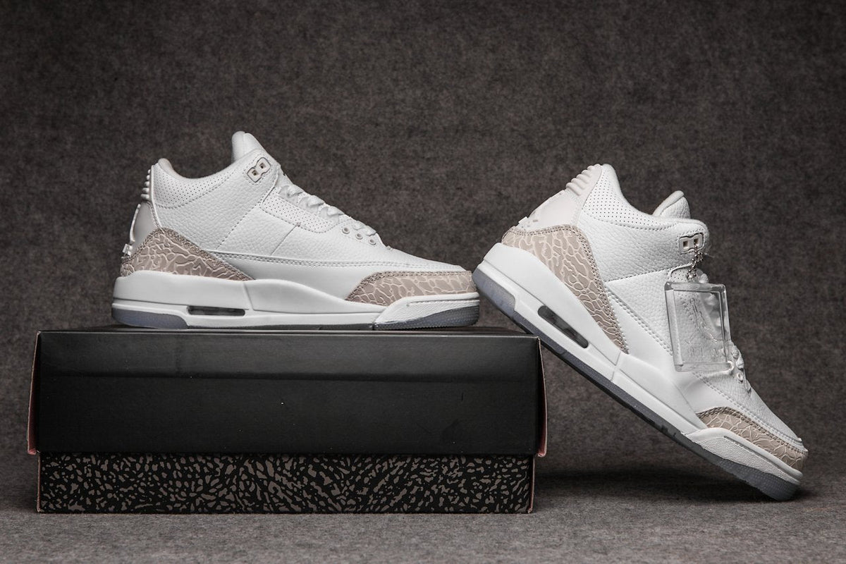 3 White Grey Cement AJ3