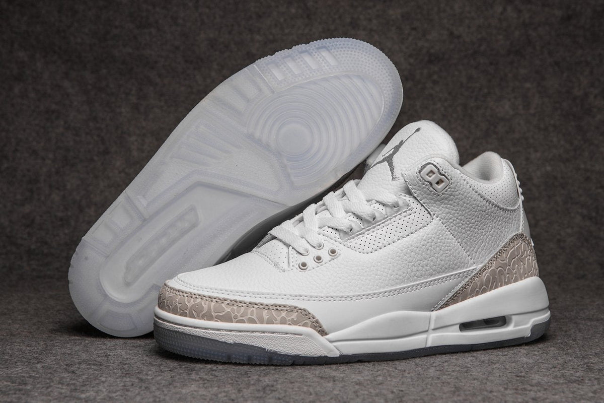 3 White Grey Cement AJ3