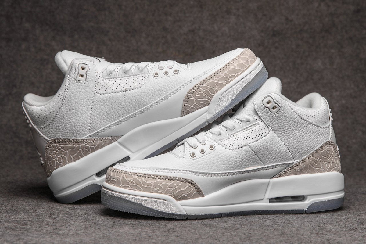 3 White Grey Cement AJ3