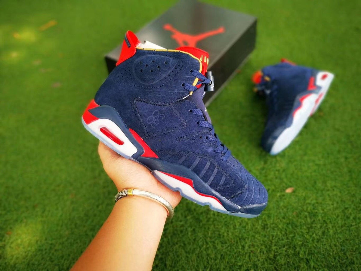 6 Suede Navy AJ6