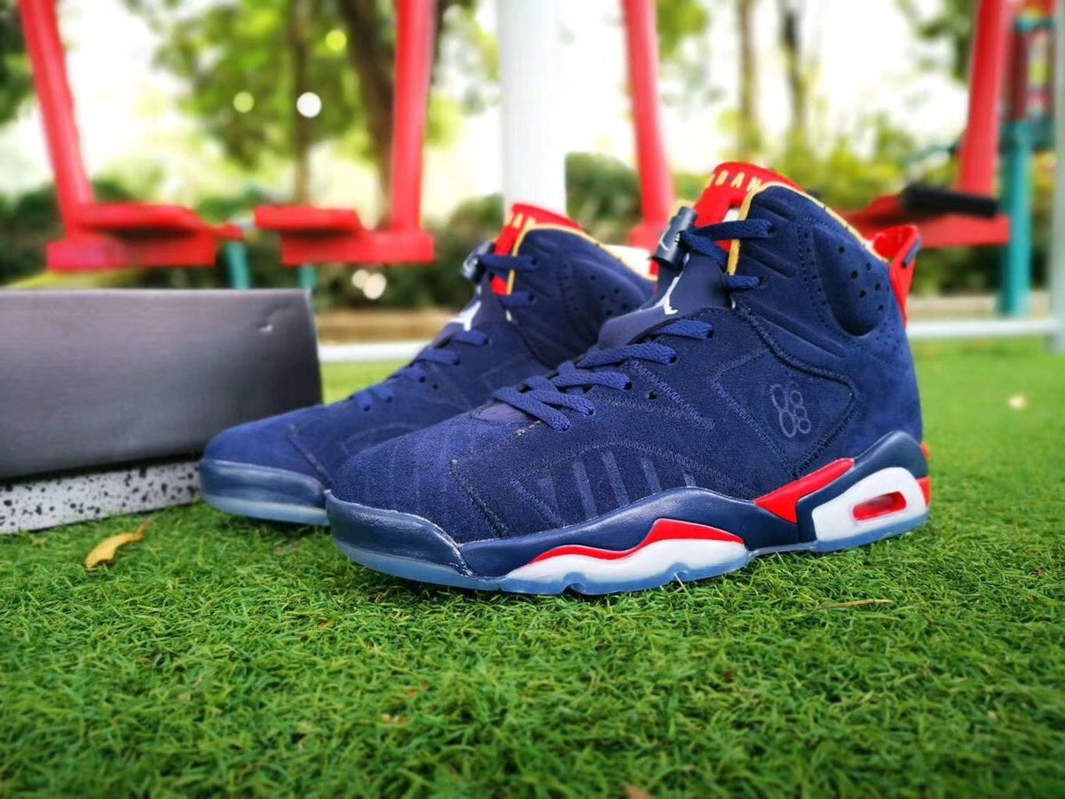 6 Suede Navy AJ6