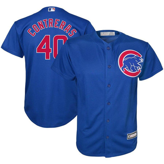 Wilson Contreras 40 Chicago Cubs Youth Royal Alternate Official Cool Base Player Jersey