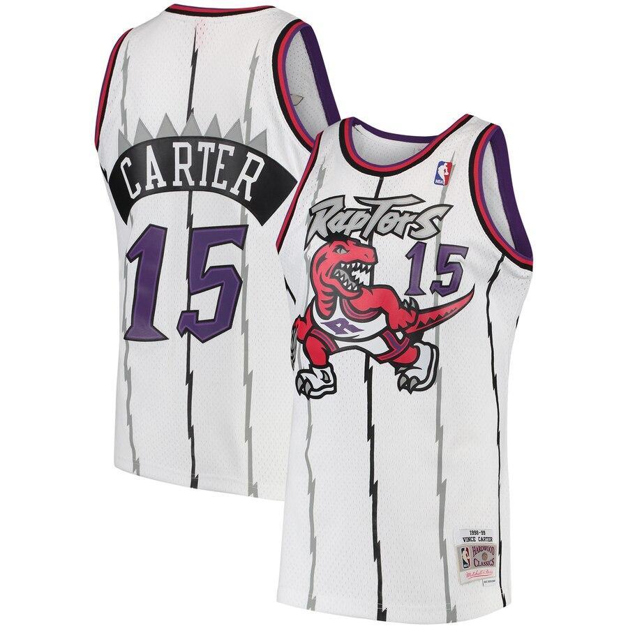 Vince Carter Toronto Raptors 1997-98 Hardwood Classics Swingman Jersey - White