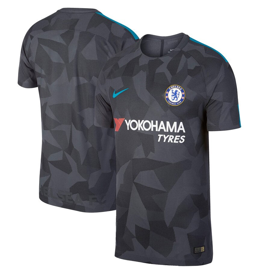 Chelsea 2017/18 Third Authentic Blank Jersey - Anthracite