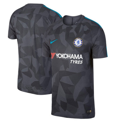 Chelsea 2017/18 Third Authentic Blank Jersey - Anthracite