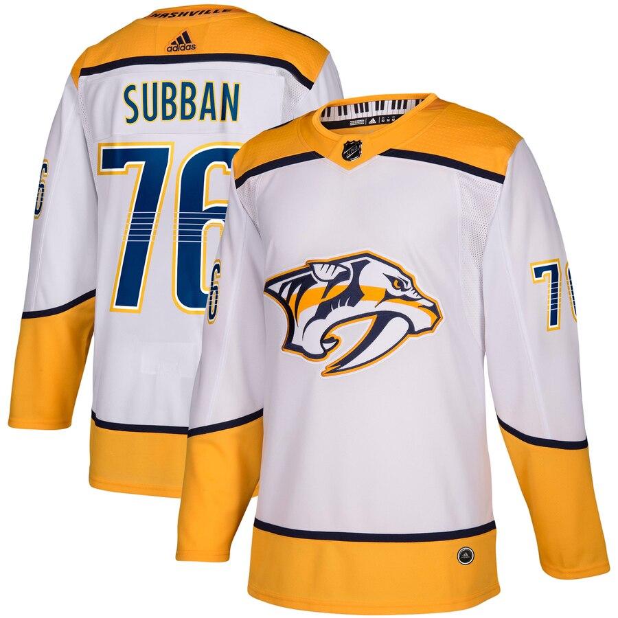 PK Subban 76 Nashville Predators Away Authentic Player Jersey