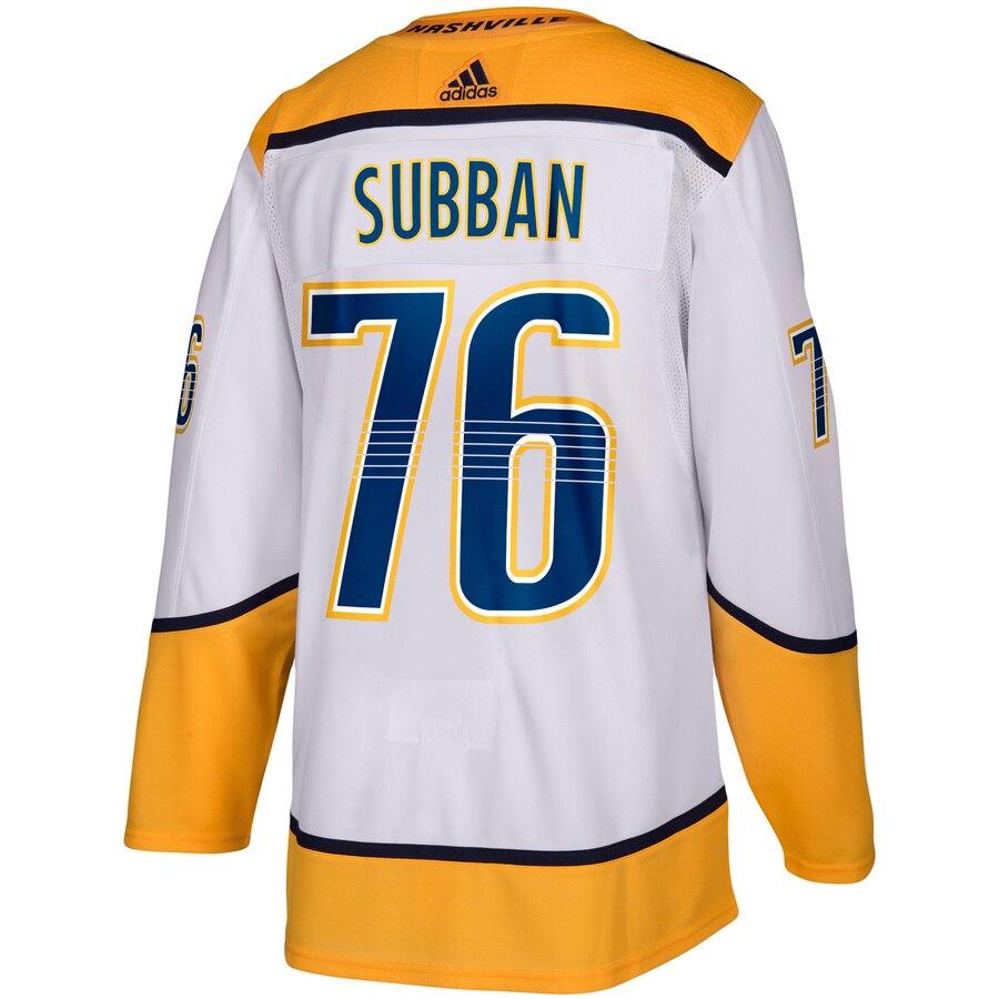 PK Subban 76 Nashville Predators Away Authentic Player Jersey