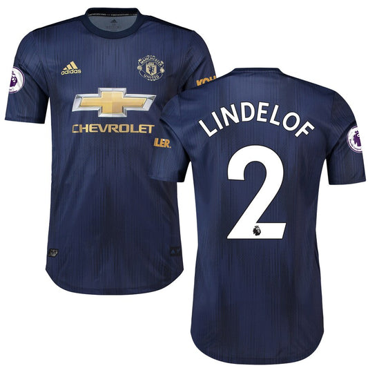 Victor Lindelof Manchester United 2018/19 Third Authentic Player Jersey – Navy