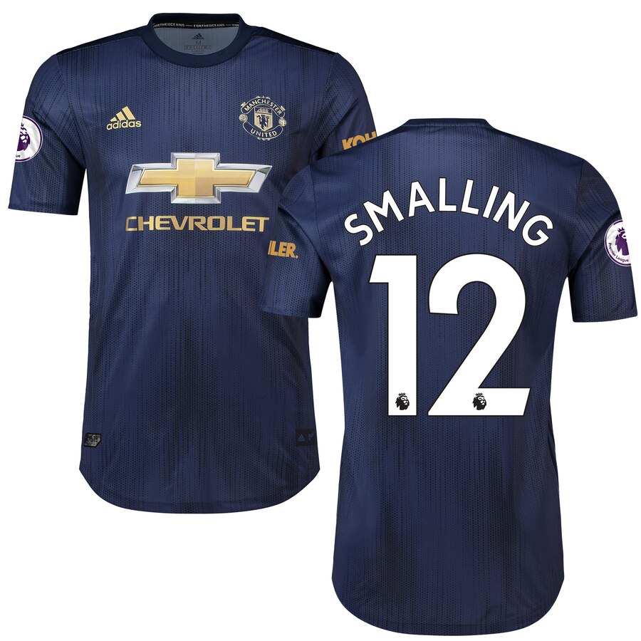 Chris Smalling Manchester United 2018/19 Third Authentic Player Jersey – Navy