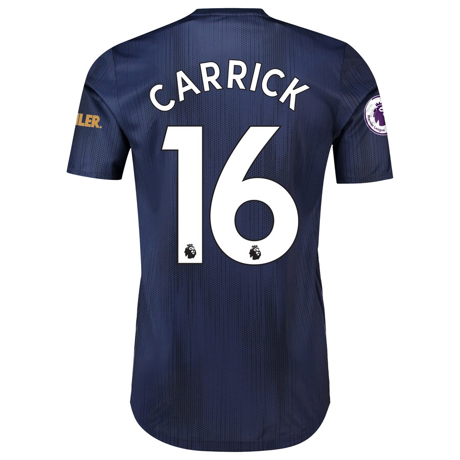 Michael Carrick Manchester United 2018/19 Third Authentic Player Jersey – Navy