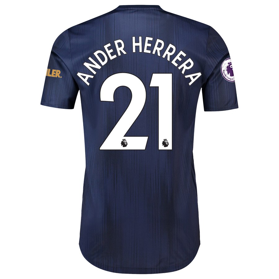 Ander Herrera Manchester United 2018/19 Third Authentic Player Jersey – Navy
