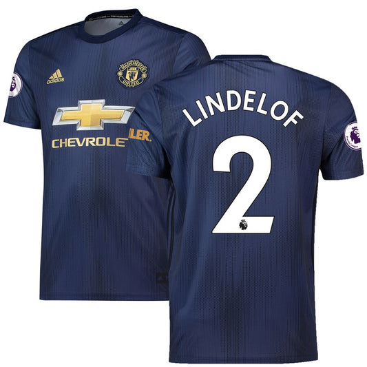 Victor Lindelof Manchester United 2018/19 Third Replica Player Jersey – Navy
