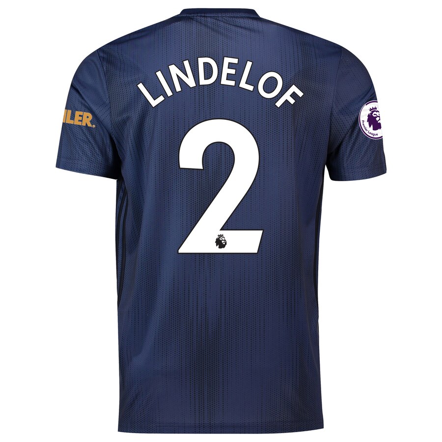 Victor Lindelof Manchester United 2018/19 Third Replica Player Jersey – Navy