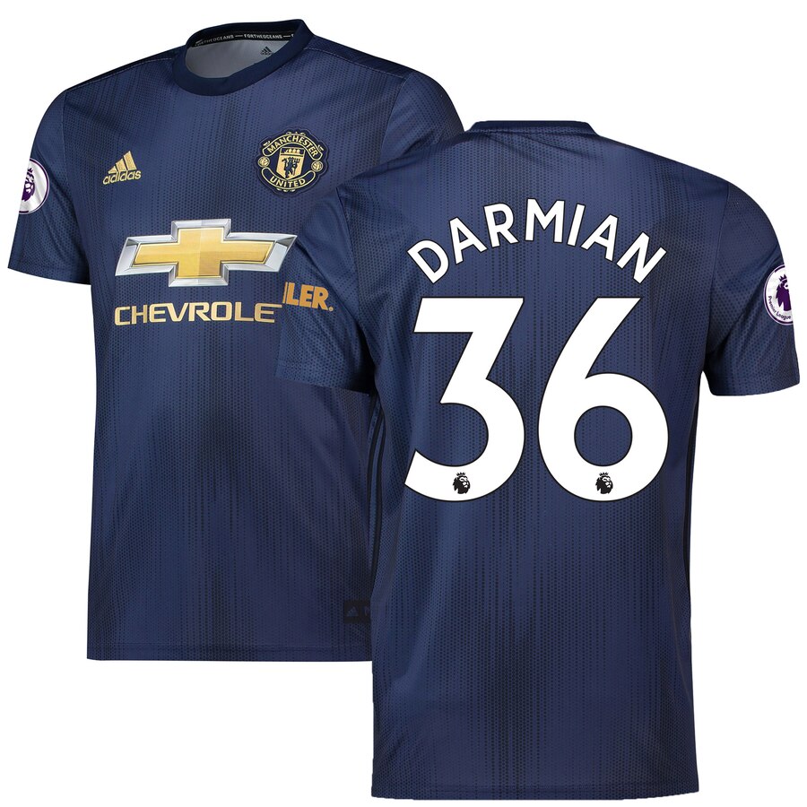 Matteo Darmian Manchester United 2018/19 Third Replica Player Jersey – Navy