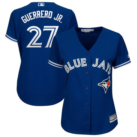 Vladimir Guerrero Jr. 27 Toronto Blue Jays Women's Royal Cool Base Player Jersey