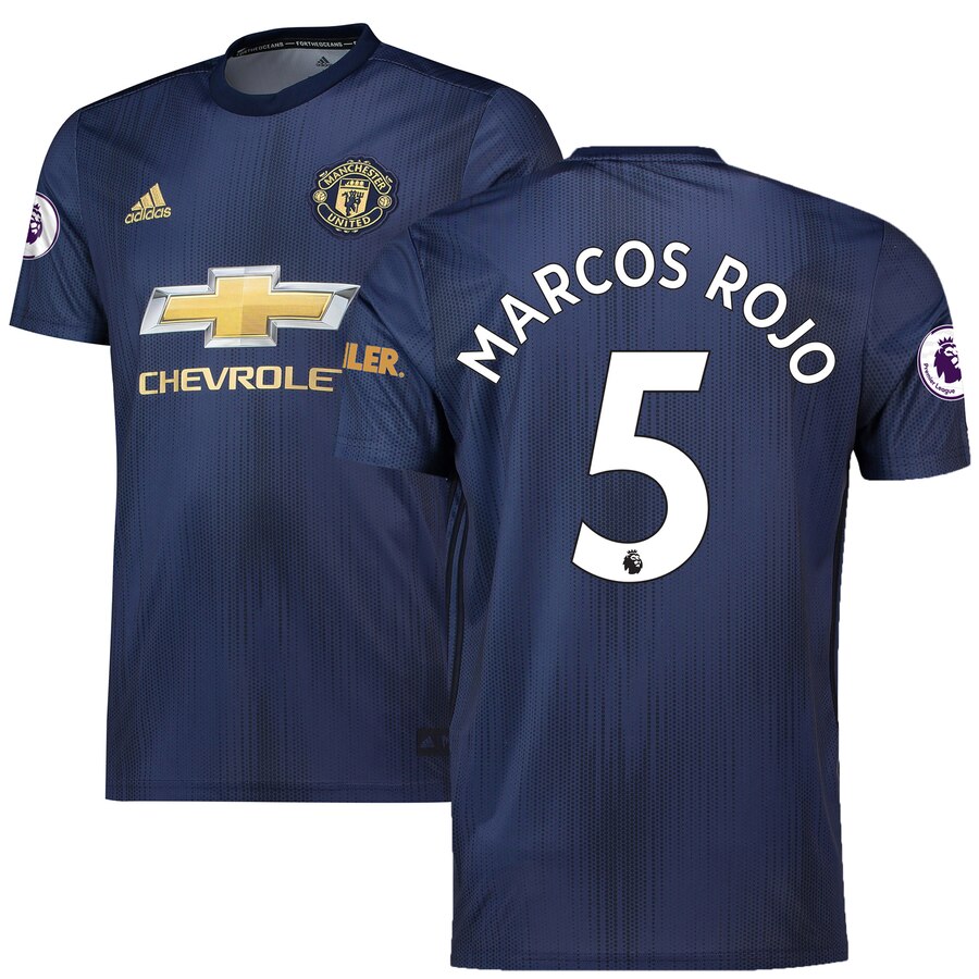 Marcos Rojo Manchester United 2018/19 Third Replica Player Jersey – Navy