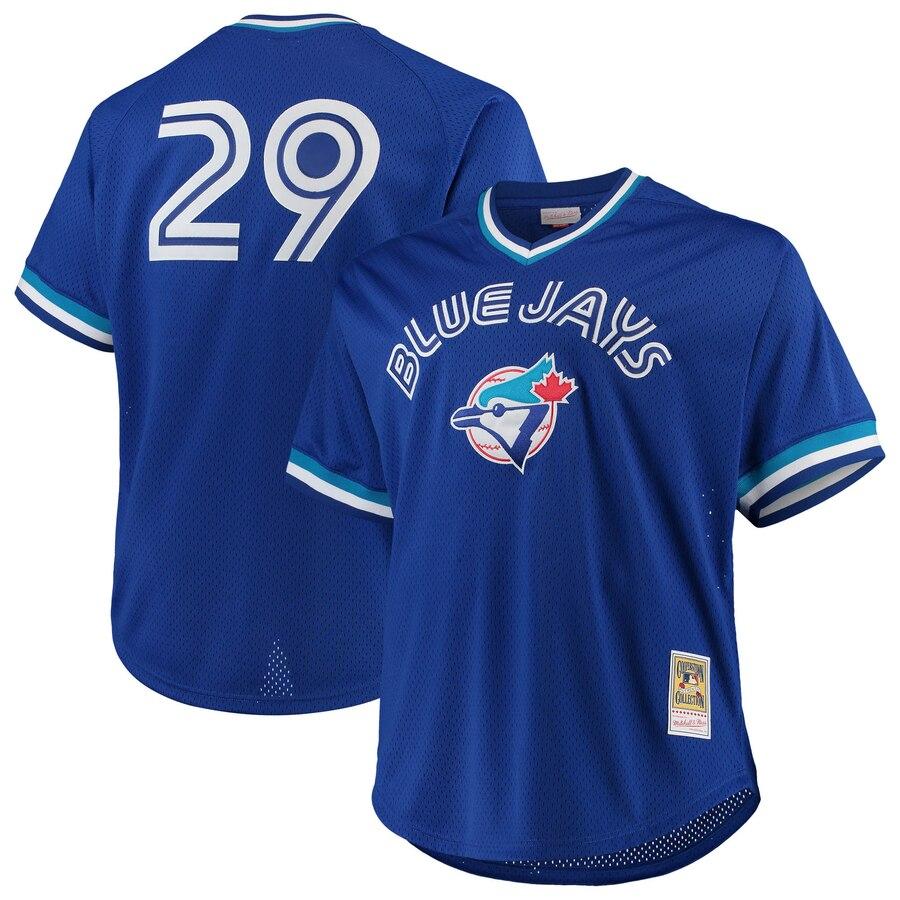 Joe Carter Toronto Blue Jays Royal Big & Tall Cooperstown Collection Mesh Batting Practice Jersey
