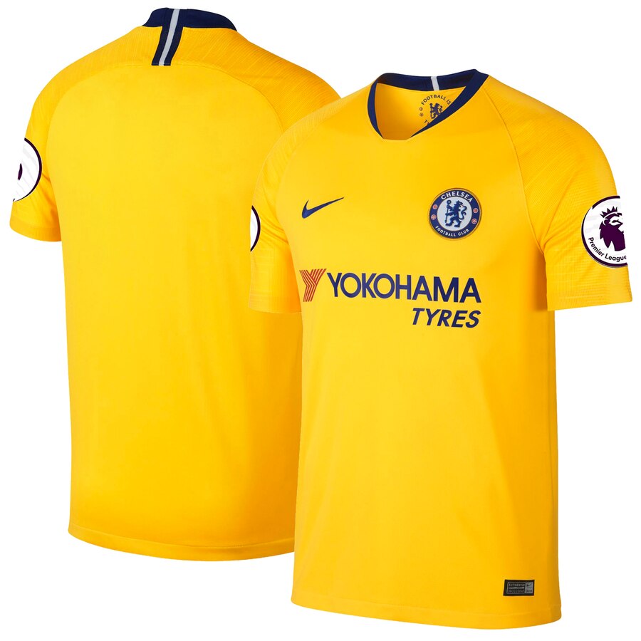 Chelsea 2018/19 Away Stadium Replica Patch Jersey – Yellow