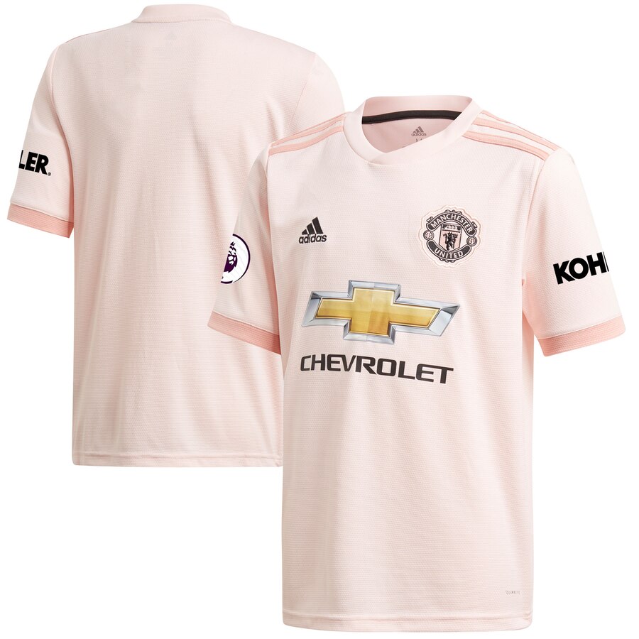 Manchester United 2018/19 Away Authentic Patch Jersey – Coral