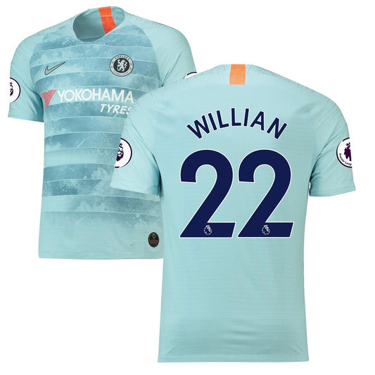 Willian Borges da Silva Chelsea 2018/19 Third Authentic Vapor Match Player Jersey – Blue