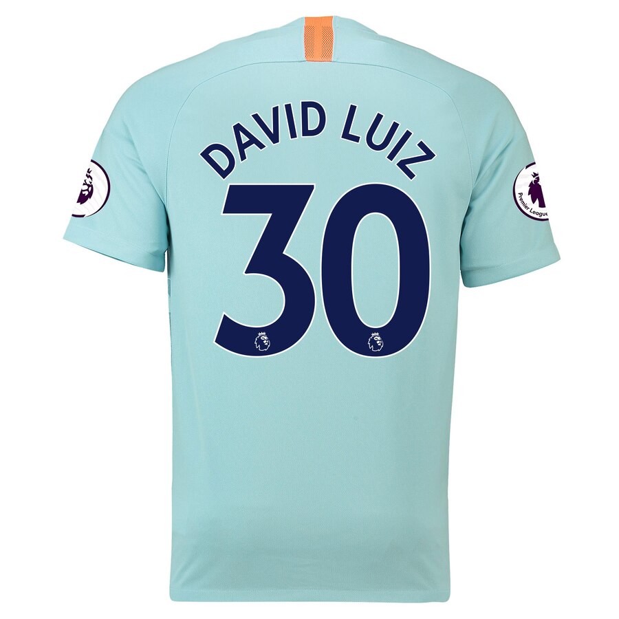 David Luiz Chelsea 2018/19 Third Stadium Replica Player Jersey – Blue