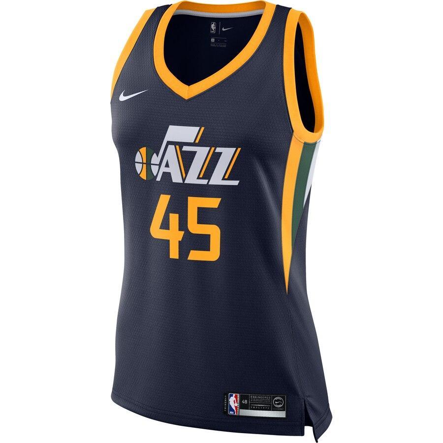 Donovan Mitchell Utah Jazz Women's Finished Swingman Jersey - Icon Edition – Navy