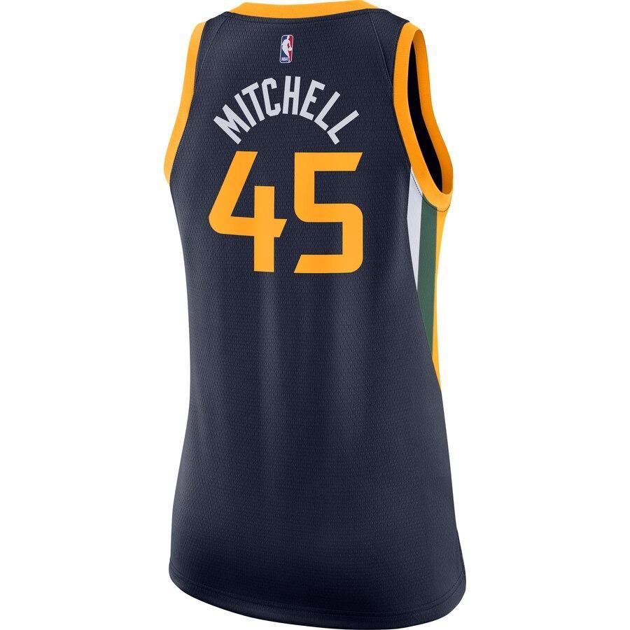 Donovan Mitchell Utah Jazz Women's Finished Swingman Jersey - Icon Edition – Navy