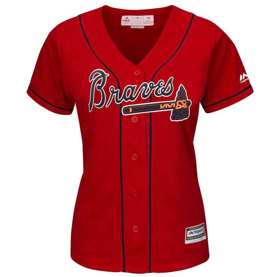 Freddie Freeman 5 Atlanta Braves Women's Alternate Cool Base Player Jersey – Cream