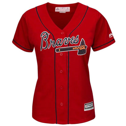 Freddie Freeman 5 Atlanta Braves Women's Alternate Cool Base Player Jersey – Cream