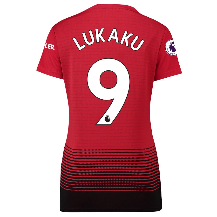 Romelu Lukaku Manchester United Women's 18/19 Home Replica Jersey – Red