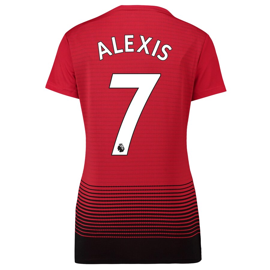 Alexis Sanchez Manchester United Women's 18/19 Home Replica Jersey – Red