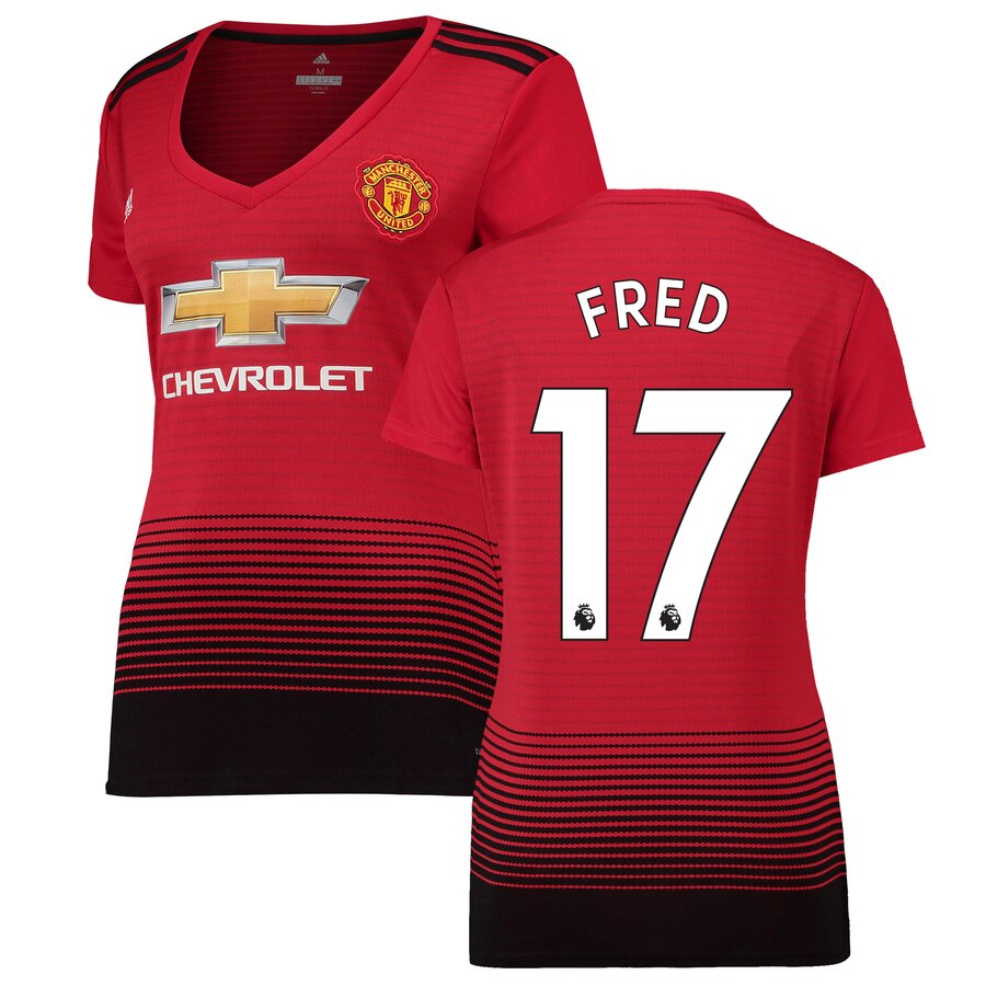 Fred Manchester United Women's 18/19 Home Replica Jersey – Red