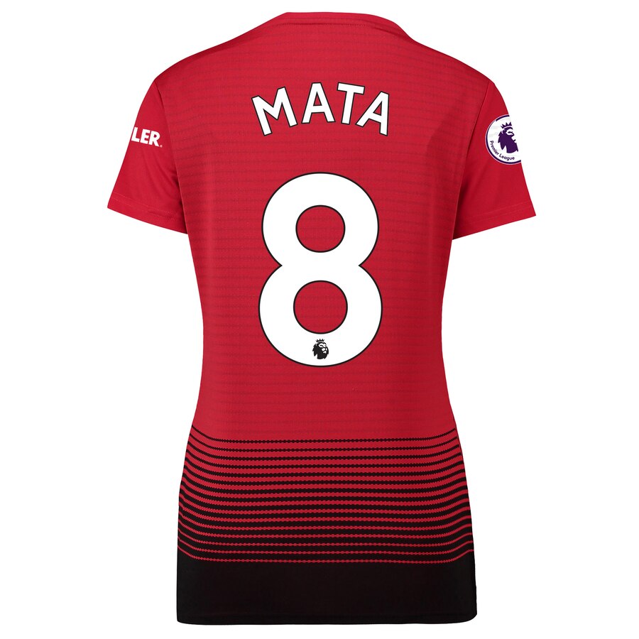 Juan Mata Manchester United Women's 18/19 Home Replica Jersey – Red