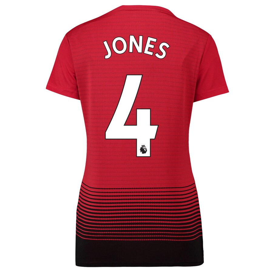 Phil Jones Manchester United Women's 18/19 Home Replica Jersey – Red