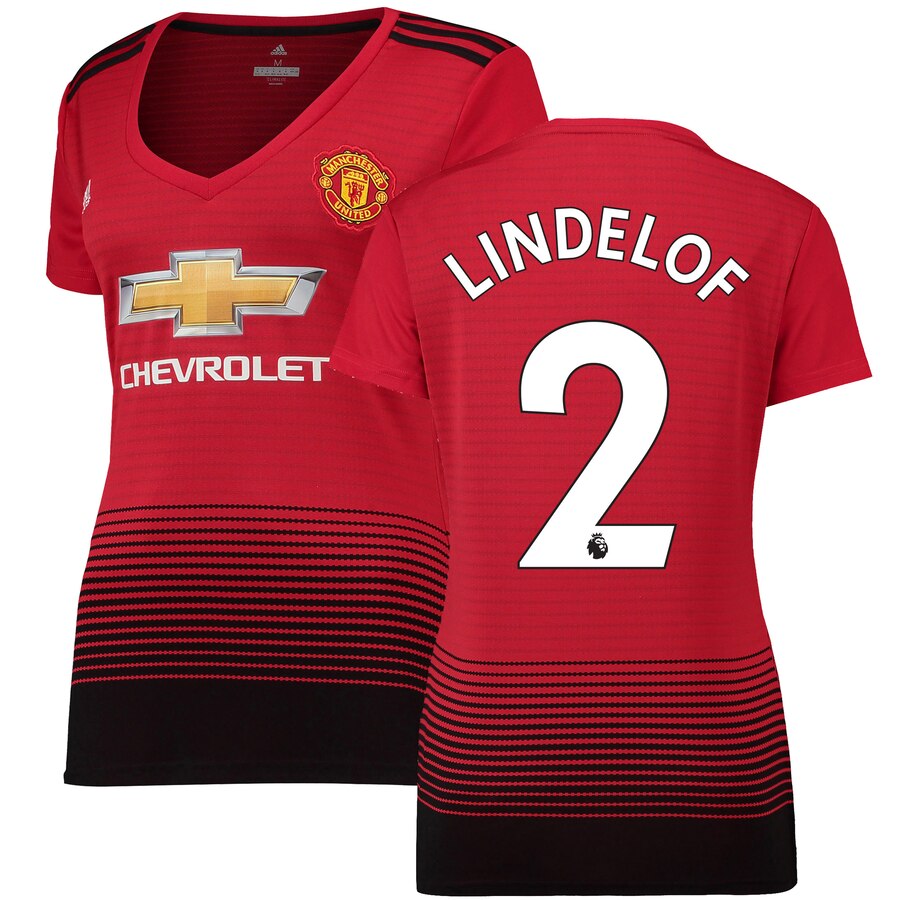 Victor Lindelof Manchester United Women's 18/19 Home Replica Jersey – Red