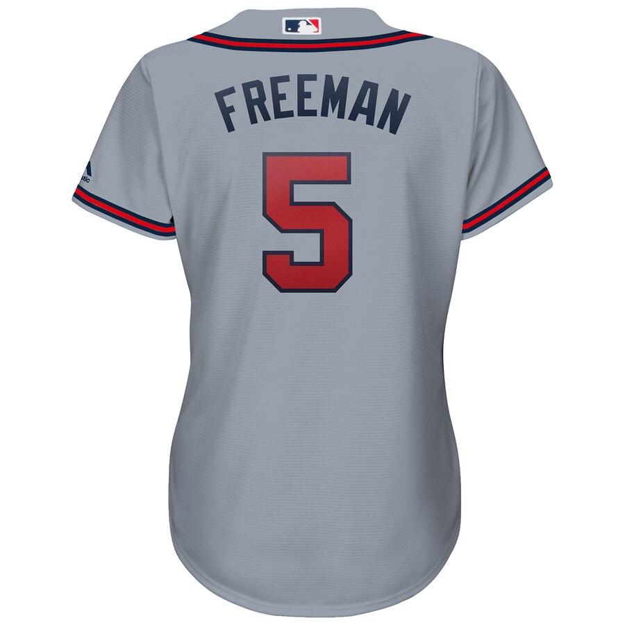 Freddie Freeman 5 Atlanta Braves Women's Alternate Cool Base Player Jersey – Cream