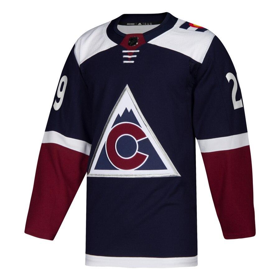 Nathan MacKinnon 29 Colorado Avalanche Alternate Authentic Player Jersey - Navy