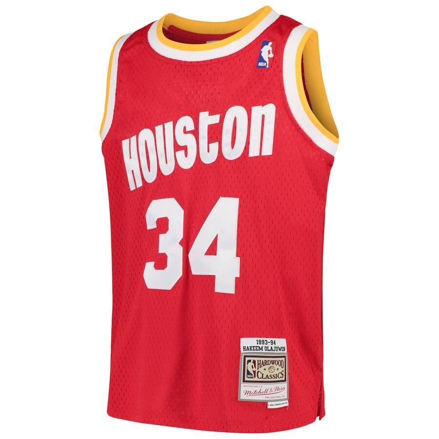 Hakeem Olajuwon Houston Rockets Youth Swingman Throwback Jersey – Red