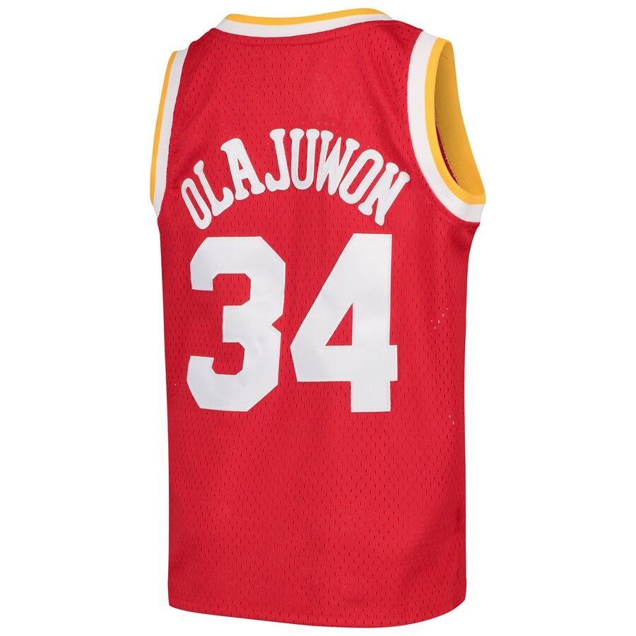 Hakeem Olajuwon Houston Rockets Youth Swingman Throwback Jersey – Red