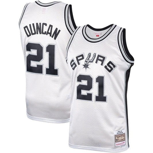 Tim Duncan San Antonio Spurs Hardwood Classics Platinum Swingman Jersey